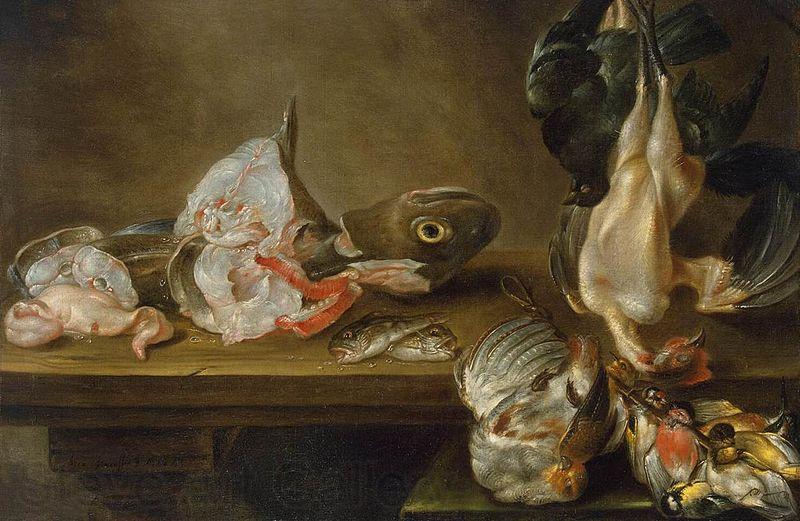 Alexander Adriaenssen Fish and Dead Game Spain oil painting art